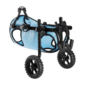 VEVOR Dog Wheelchair for Back Legs, Adjustable 2 Wheels Pet Wheelchair, Lightweight Dog Cart with Shock-Absorbing Wheels VEVOR Dog Wheelchair for Back Legs, Adjustable 2 Wheels Pet Wheelchair, Lightweight Dog Cart with Shock-Absorbing Wheels
